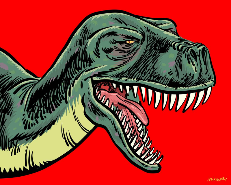 Illustration for article titled These Ferocious Dinosaur Wallpapers Will Rampage on Your Desktop